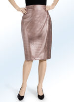 Rock in modischer Wickeloptik ROSÉ