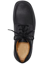 GINO GALANTE, klassische Herren-Schn&uuml;rschuhe, mit herausnehmbarem Fu&szlig;bett SCHWARZ