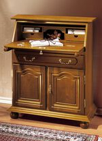 Sekret&auml;r mit Echtholzfurnier NUSSBAUM