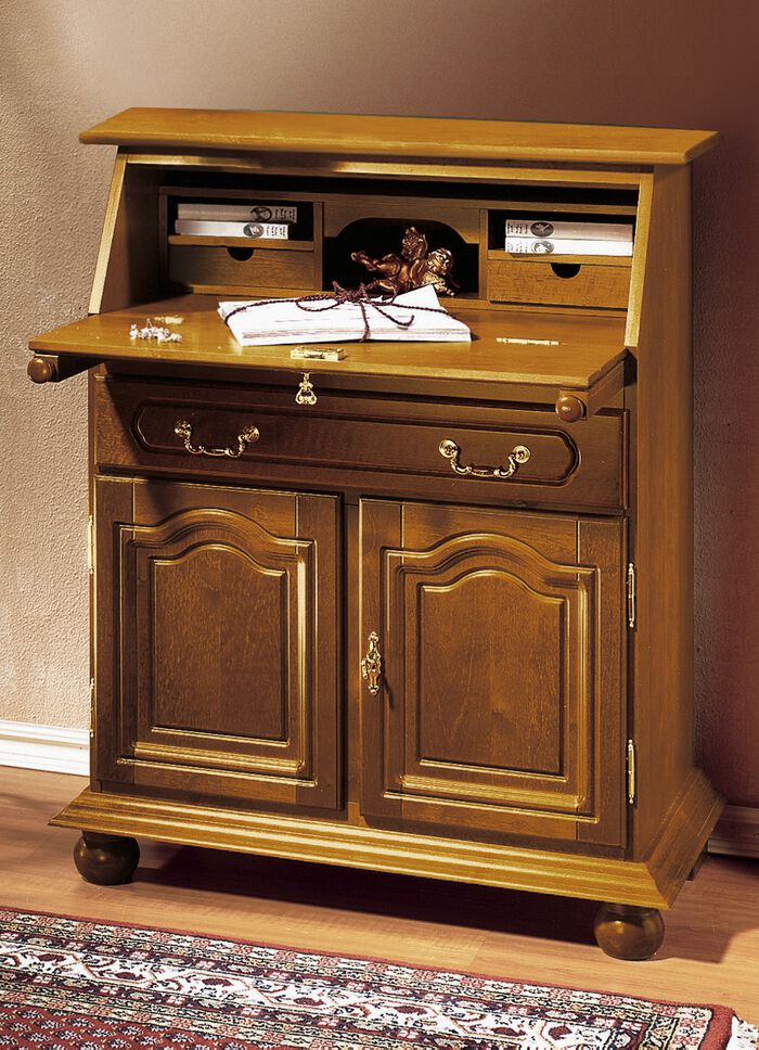 Sekret&auml;r mit Echtholzfurnier NUSSBAUM