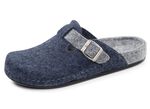 Klassische Herren-Hausschuhe, aus Wollfilz MARINE