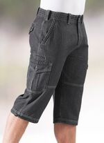 Jeans-Bermudas mit Cargotaschen in 3 Farben 