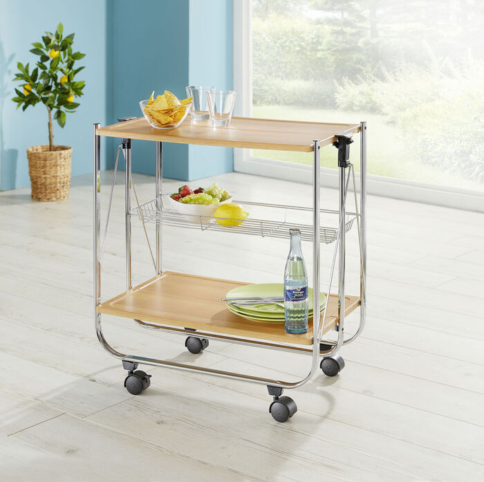 Klapp-Servierwagen EICHE