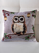 Kissenbezug Eule aus hochwertigem Gobelin 