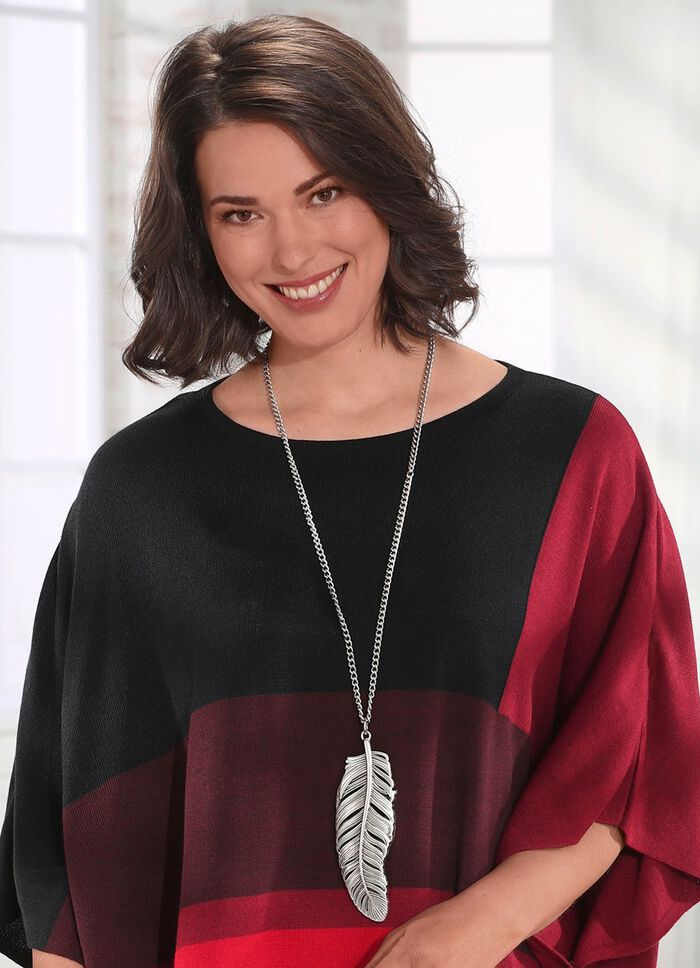 Halskette mit Feder-Anh&auml;nger 