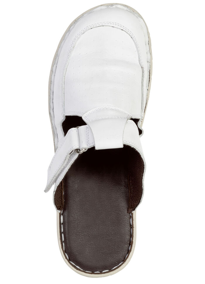 ELENA EDEN Clog mit Zierlochung WEISS