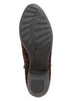 Andrea Conti, trendige Damen-Stiefeletten, mit Rei&szlig;verschluss BRAUN-SCHWARZ