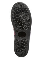 Zweierpack, gefütterte Damen-Hausschuhe, Weite H, mit Textildruck 1X BORDEAUX, 1X MARINE