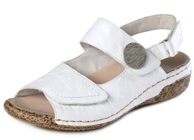 Rieker, bequeme Damen-Sandalen, Weite H, mit herausnehmbarem Fu&szlig;bett 