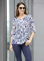 Tunika mit farbbrillantem Druck 