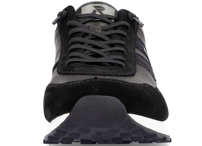 Schn&uuml;r-Sneaker mit herausnehmbarem Textilfu&szlig;bett SCHWARZ