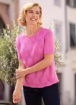 Pullover aus B&auml;ndchengarn 