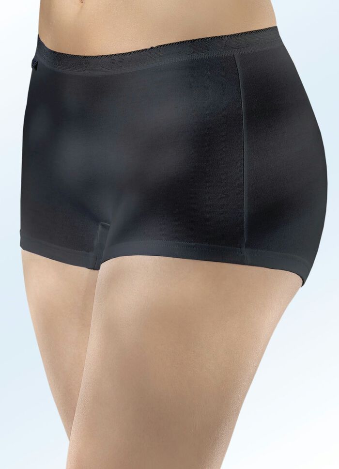 Sloggi Dreierpack Pants mit Elastikbund SCHWARZ