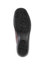 ELENA EDEN Slipper aus teilweise krokogepr&auml;gtem, schattiertem Nappaleder BURGUND