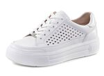 ELENA EDEN Sneaker aus Nappaleder mit luftiger Perforation WEISS