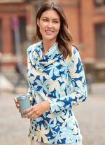 Shirt mit Wasserfallausschnitt 