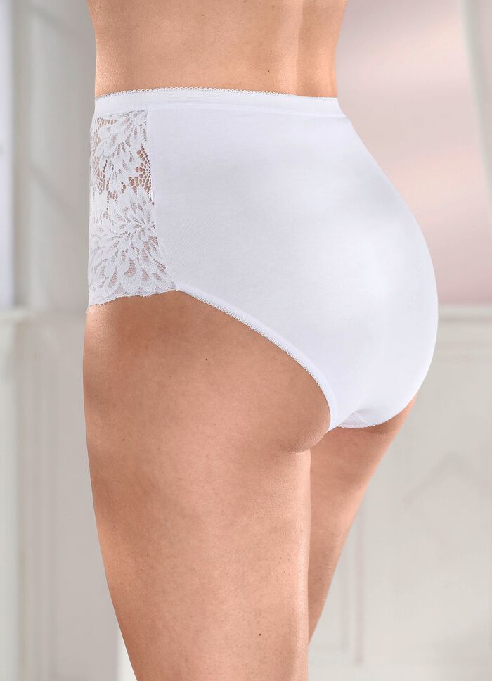 Laurina Viererpack Slips mit Elastikspitze 