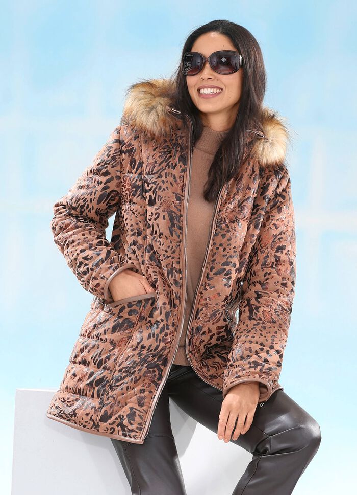 Jacke mit abnehmbarer Kapuze 