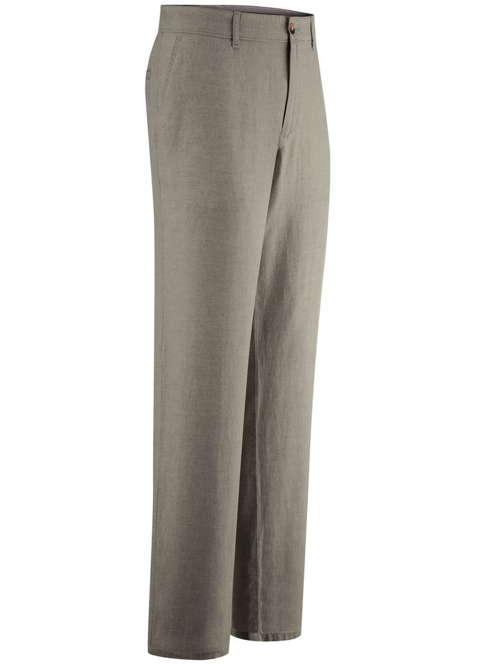 "Francesco Botti"-Hose mit Leinen in 3 Farben KHAKI
