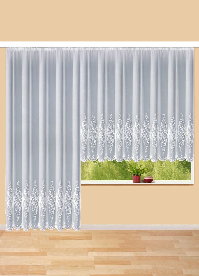 Store mit Plauener Stickerei und Universalschienenband 