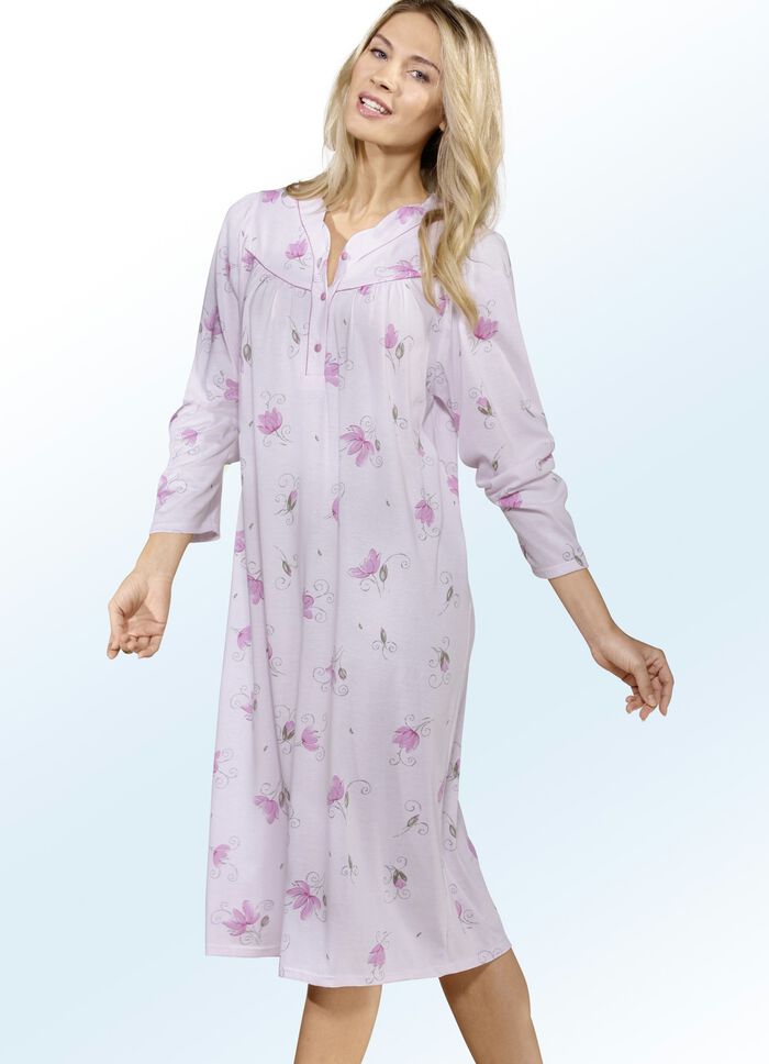 Zweierpack Nachthemden, Langarm mit Knopfleiste 