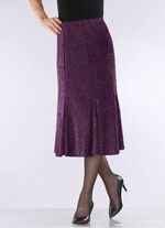 Edel schimmernder Bahnenrock BEERE