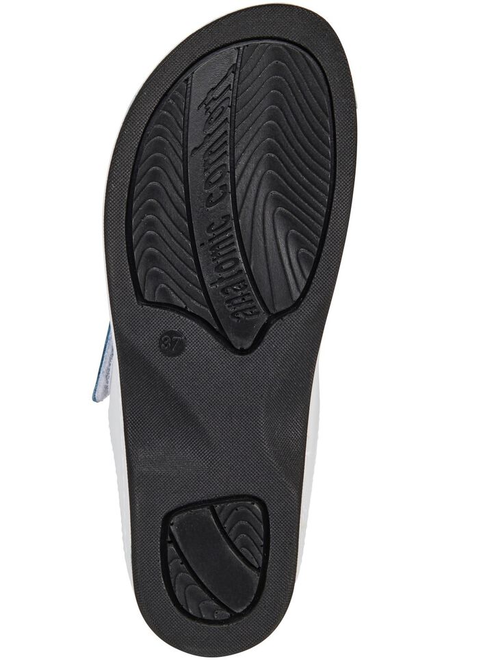 ELENA EDEN Pantolette mit Kontrast-Einsätzen WEISS