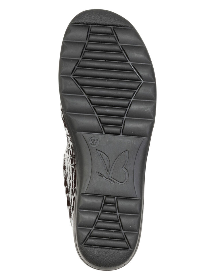 Caprice, elegante Damen-Slipper, Weite H, mit herausnehmbarem Fußbett BURGUND