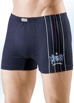 Viererpack Pants, uni, Motivdruck 