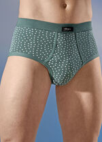 Viererpack Slips, allover dessiniert 