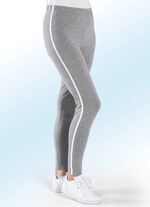 Leggings von &bdquo;Delena&ldquo; in 3 Farben GRAU MELIERT-WEISS