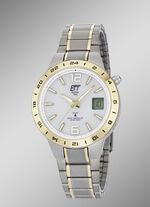 ETT-Funk-Solar-Herrenuhr mit Titanbandgehäuse 