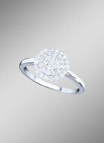 Hochwertig ausgefasster Damenring mit Brillanten 