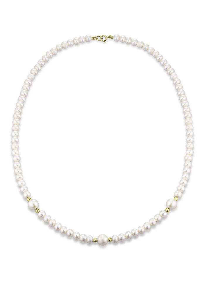 Halskette mit Süßwasser-Zuchtperlen 