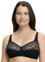 Susa BH mit h&uuml;bscher Elastikspitze SCHWARZ