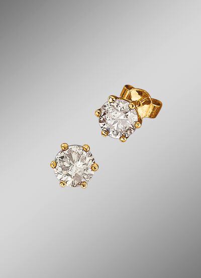 Solit&auml;rohrstecker mit Brillanten 