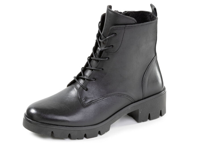 ELENA EDEN, bequeme Damen-Stiefeletten, Winterschuhe, Weite H, mit herausnehmbarem Fußbett SCHWARZ