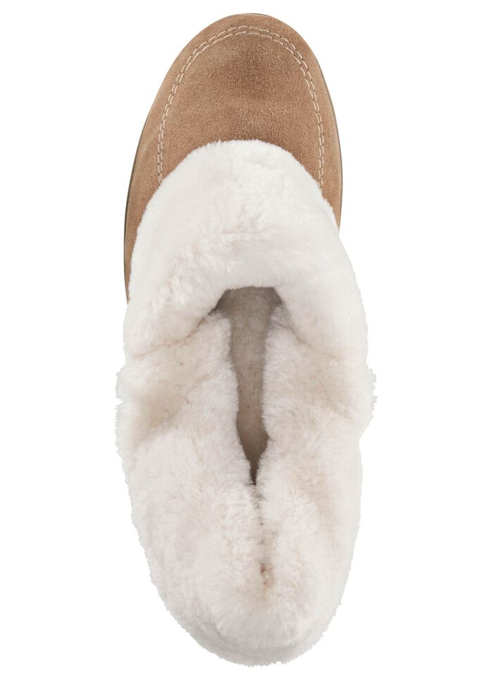 ELENA EDEN Hausschuh mit echtem Lammfellfutter 