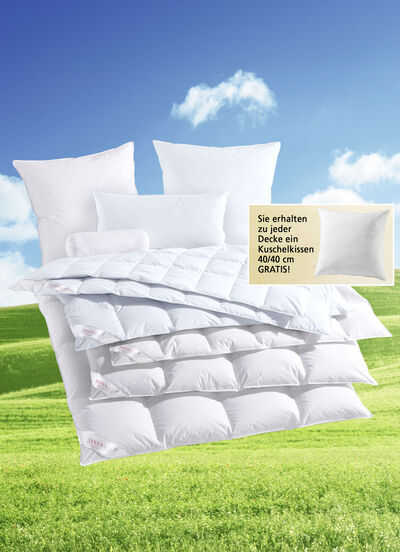 Gänsedaunen-Bettwarenprogramm von Sannwald 