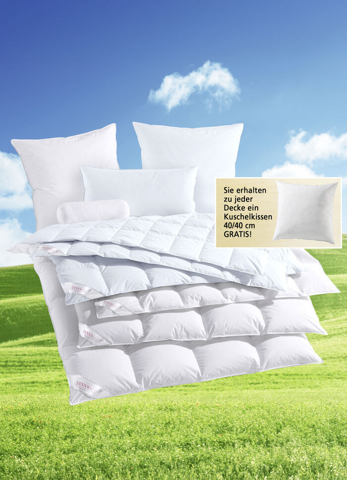 Gänsedaunen-Bettwarenprogramm von Sannwald 