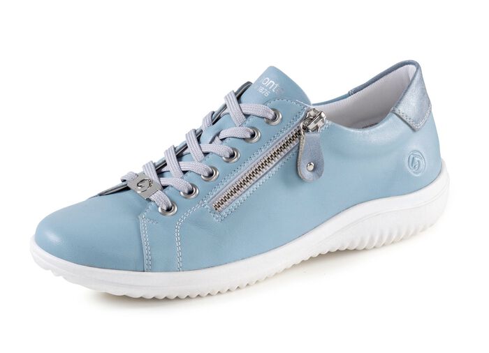 Remonte Schn&uuml;rschuh mit metallisch gepr&auml;gtem Einsatz 