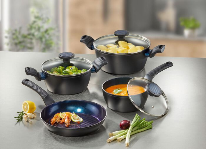 Kochgeschirr mit Diamant-Keramik-Antihaftbeschichtung 