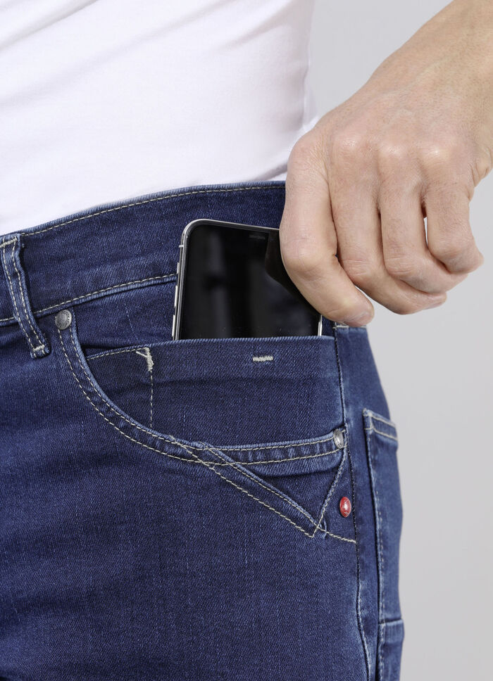 "Francesco Botti"-Jeans in 3 Farben DUNKELBLAU