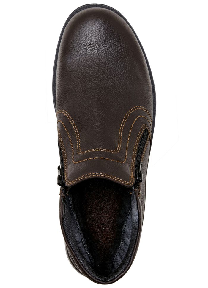 GINO GALANTE, atmungsaktive Herren-Boots, Winterschuhe, mit Rei&szlig;verschluss MOKKA