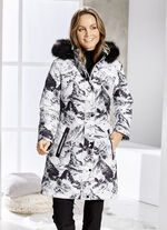 Kurzmantel mit abnehmbarer Kapuze 