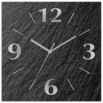 Hochwertige Wanduhr in Schiefer-Optik 