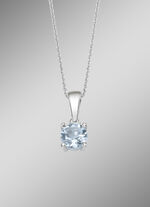 Zeitlose Eleganz: Anhänger mit beh. Blautopas 