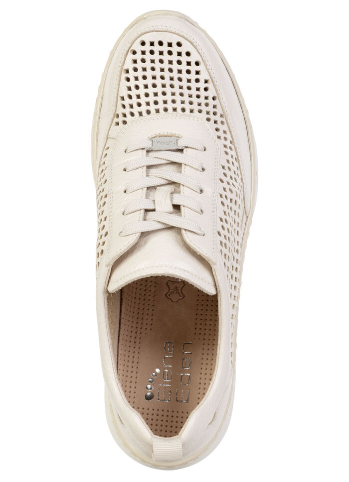 ELENA EDEN, sommerliche Damen-Sneaker, Weite H, mit herausnehmbarem Fu&szlig;bett BEIGE