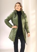 Kurzmantel mit 2-Wege-Rei&szlig;verschluss KHAKI