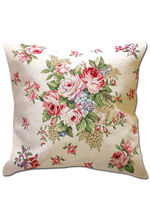 Kissenbezug mit Blumen-Dessin BUNT